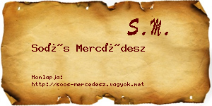Soós Mercédesz névjegykártya